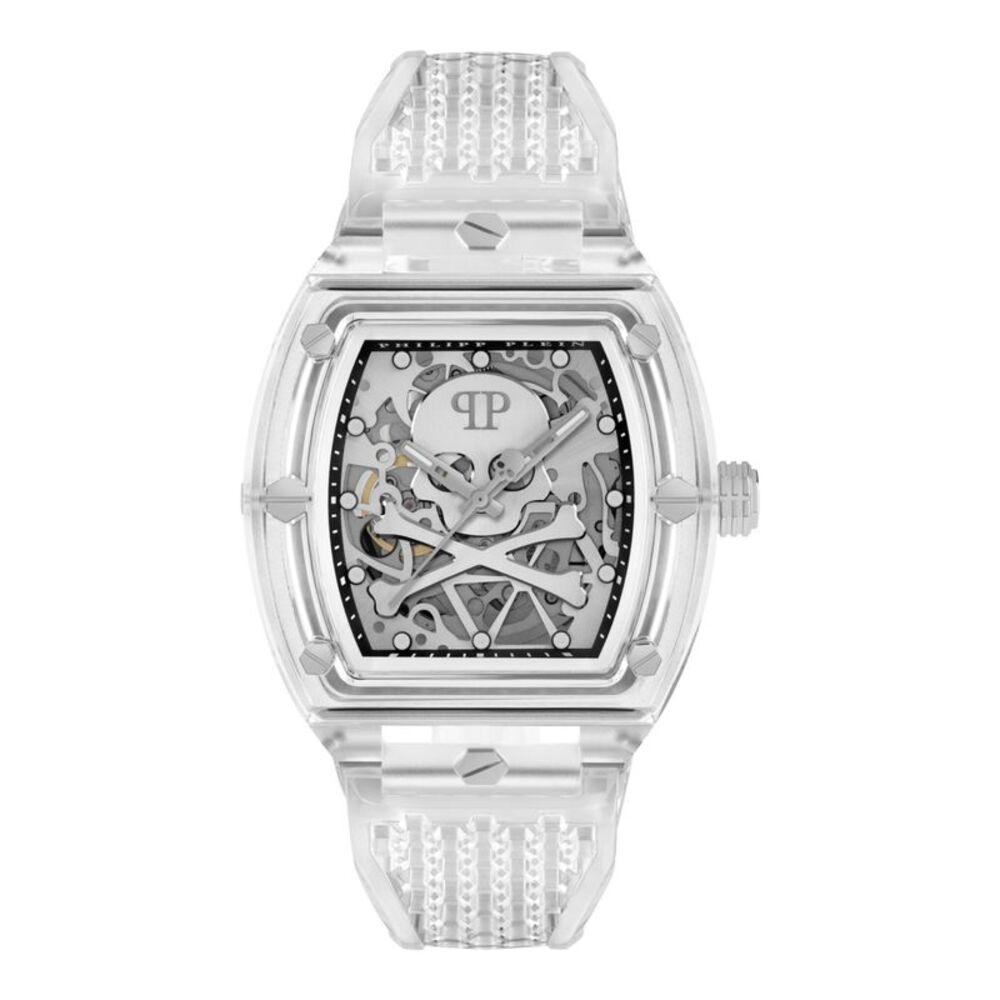Philipp Plein The $keleton Crystal Automatic Watch Transparent Mens
